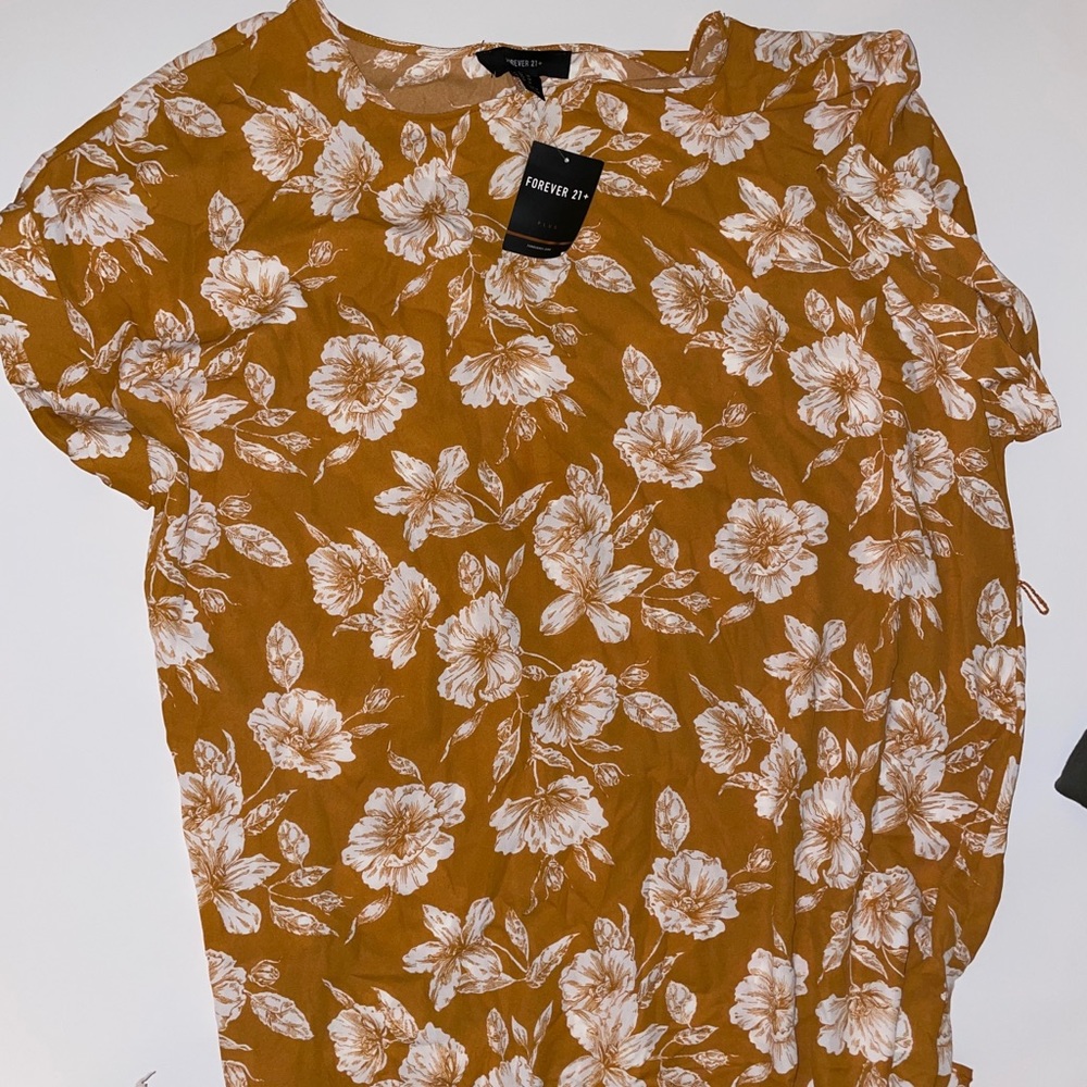 Plus size floral dress